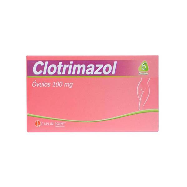 Clotrimazol 100mg x 6 Óvulos - Caplin Point