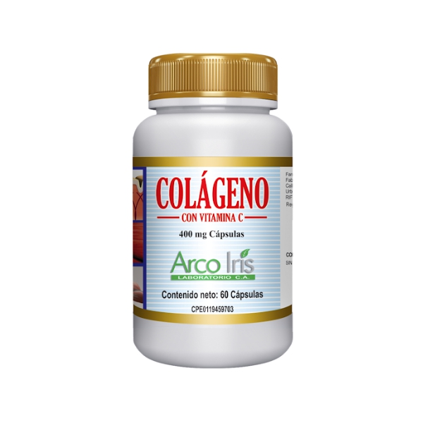Colágeno + Vitamina C 400mg x 60 Cápsulas - Arco Iris