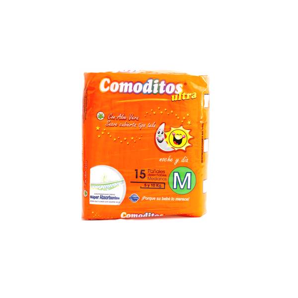 Comoditos Pañal Talla M x 15 Unidades