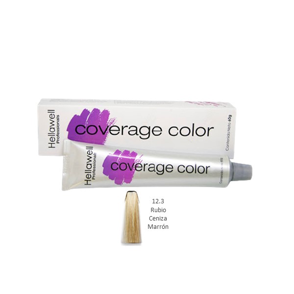 Coverage Color Tinte 12.3 Rubio Ceniza Marrón 60g