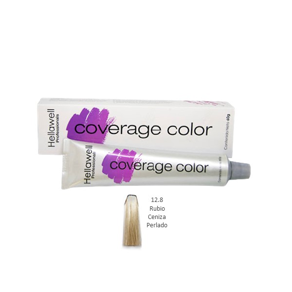 Coverage Color Tinte 12.8 Rubio Ceniza Perlado 60g