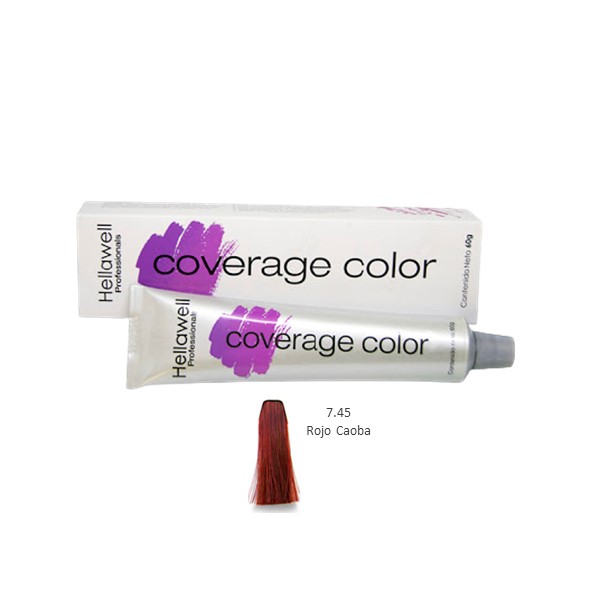 Coverage Color Tinte 7.45 Rojo Caoba 60g