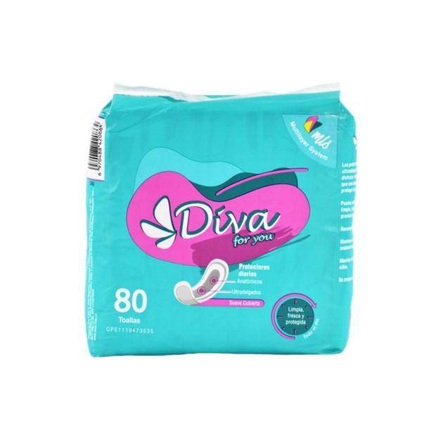 Diva Protectores Diarios x 80 Unidades - Imagen 2