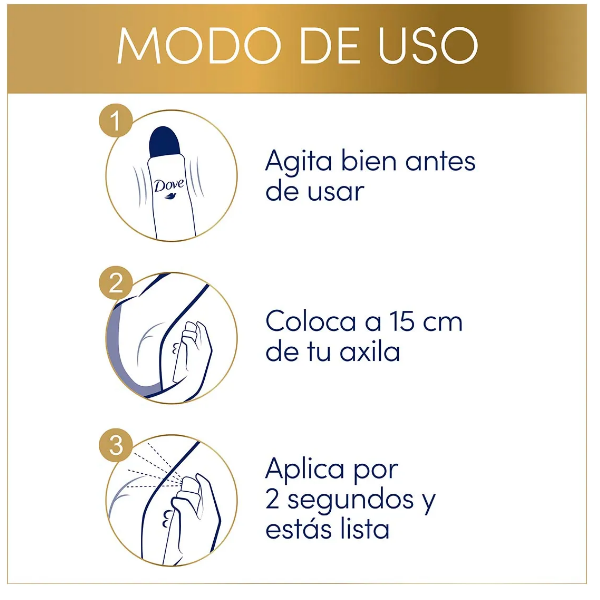 Dove Desodorante En Aerosol Original Piel Suave Y Protegida 150ml - Imagen 3