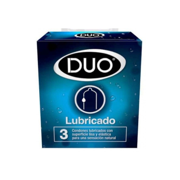 Duo Preservativo Lubricante x 3 Unidades