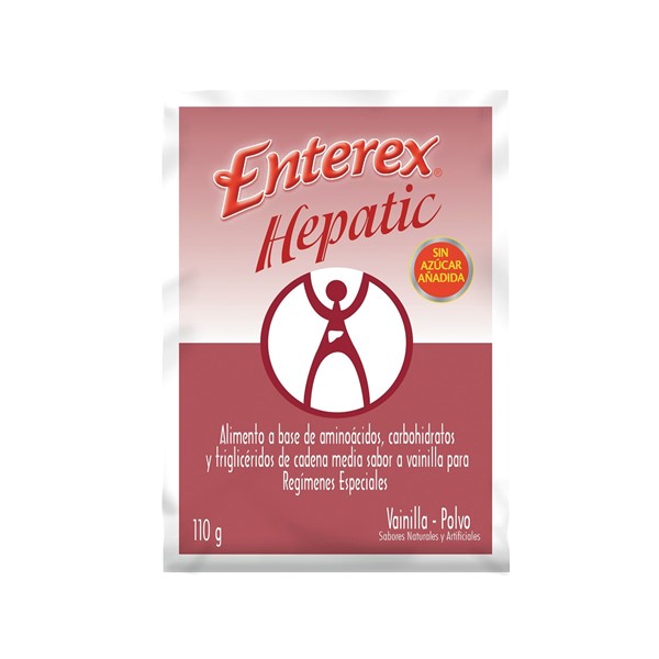 Enterex Hepatic Alimento En Polvo Vainilla Sobre 110g
