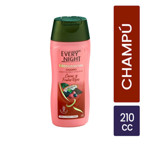 Every Night Champú Bionutrientes Cacao Y Frutos Rojos 210ml