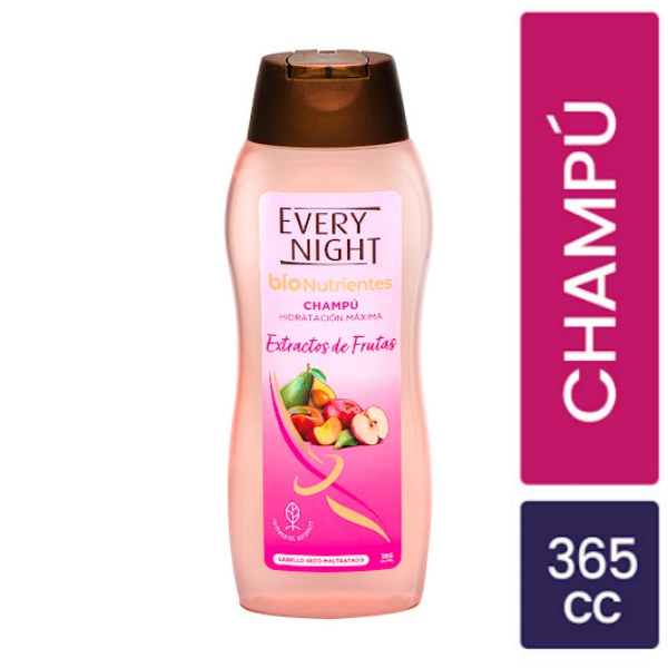 Every Night Champú Bionutrientes Extractos De Frutas 365ml