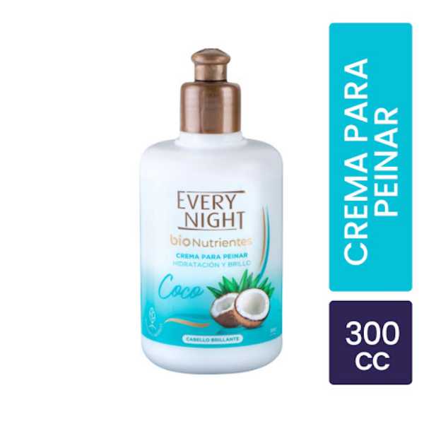 Every Night Crema De Peinar Bionutrientes Coco 300ml