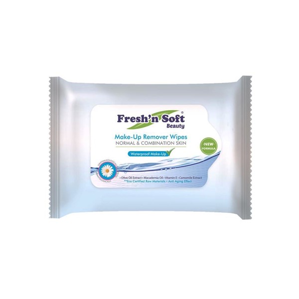 Fresh'n Soft Toallas Húmedas Make-Up x 25 Unidades