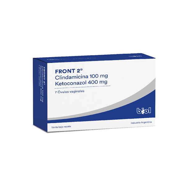Front 2 Clindamicina + Ketoconazol x 7 Óvulos - Biol