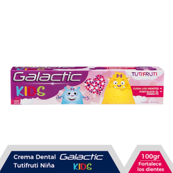 Galactic Kids Crema Dental Niña Tutifruti 100g