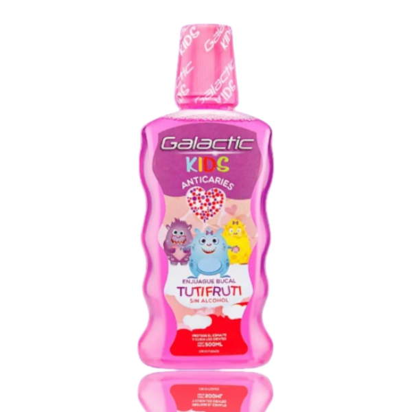 Galactic Kids Enjuague Bucal Tutifruti Rosado 500ml