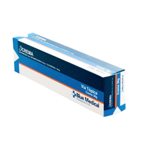 Gentamicina + Betametasona + Clotrimazol Crema 30g - Blue Medical