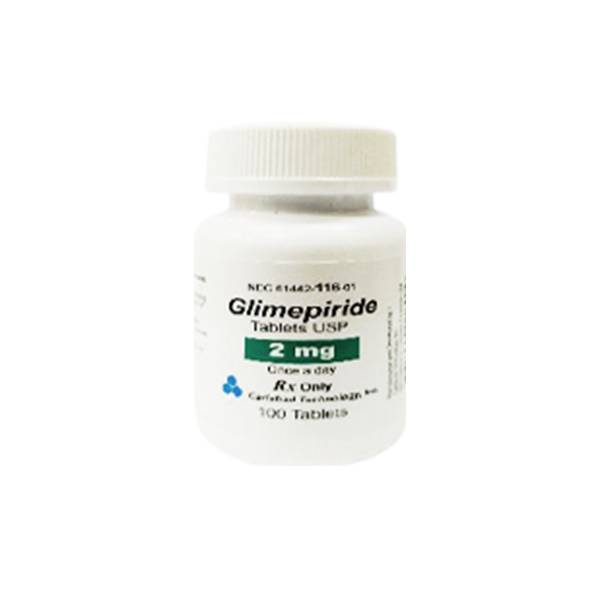 Glimepiride 2mg x 100 Tabletas - RX Only