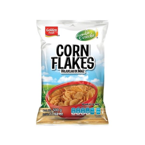 Golden Foods Cereal Corn Flakes Bolsa 500g
