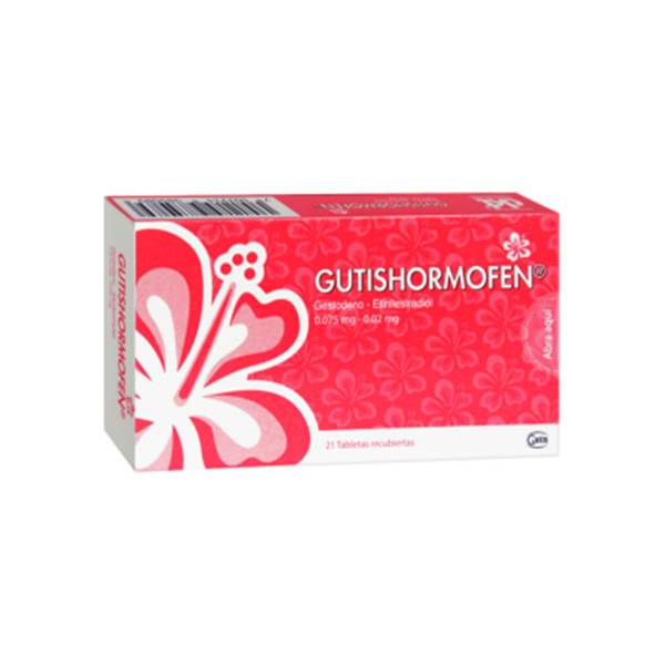 Gutishormofen Etinilestradiol, Gestodeno 0.075mg/0.02mg x 21 Tabletas - DKT