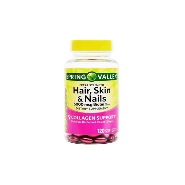 Hair Skin Nails x 120 Cápsulas - Spring Valley