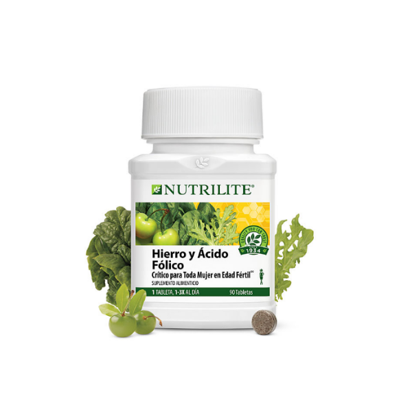 Hierro + Ácido Fólico x 90 Tabletas - Nutrilite