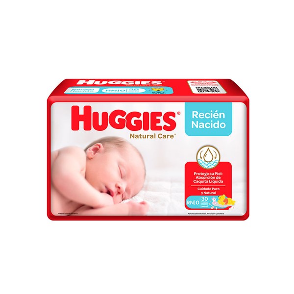 Huggies Natural Care Pañal Talla Rn X 30 Unidades