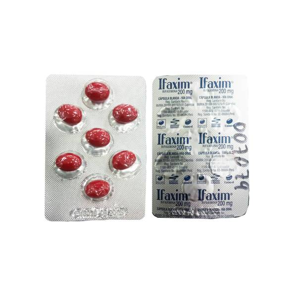 Ifaxim Rifaximina 200mg x 7 Tabletas - Unimed