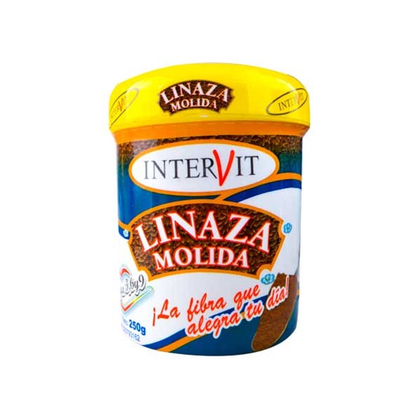 Intervit Linaza Molida Fibra En Polvo 250g