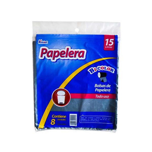 Koloka2 Bolsa Para Papelera 15L X 8 Unidades