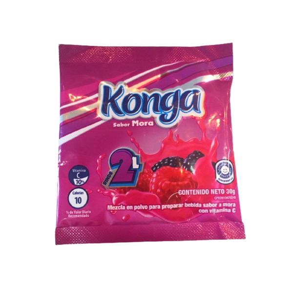 Konga Bebida En Sobre Sabor Mora 30g