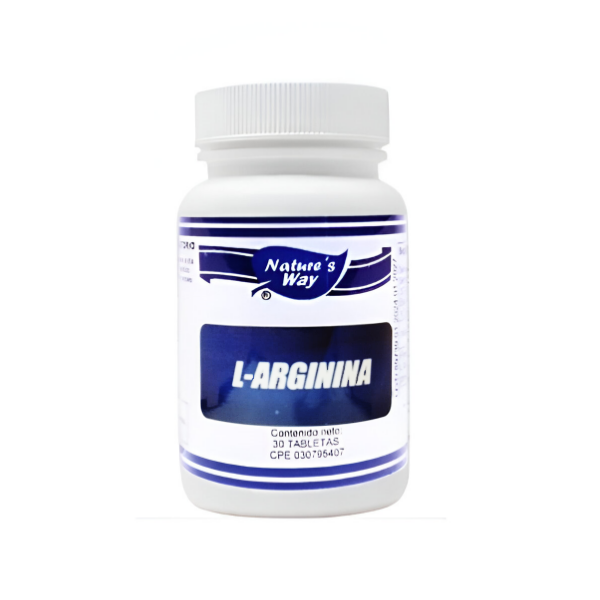 L-Arginina 500mg x 30 Cápsulas - Nature's Way