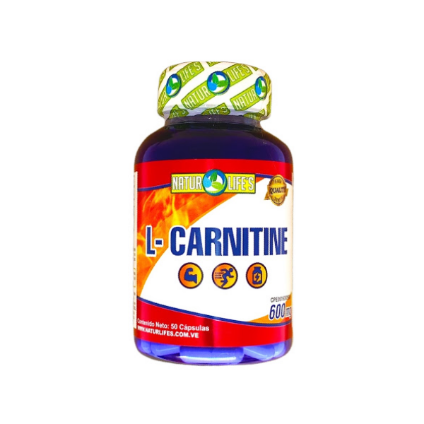 L-Carnitine 600mg x 50 Cápsulas - Natur Life's