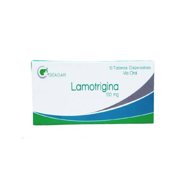 Lamotrigina 100mg x 10 Tabletas - GeAGar