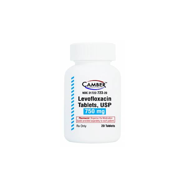 Levofloxacina 750mg x 20 Tabletas - Camber