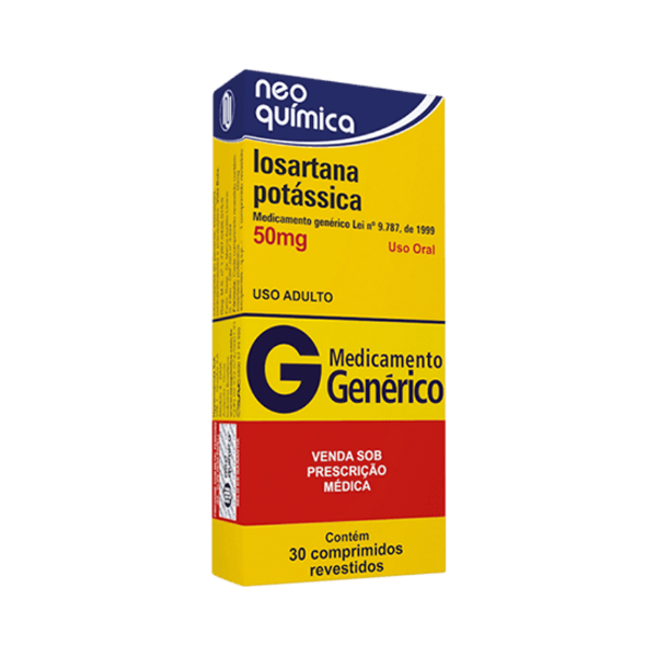 Losartán Potásico 50mg x 30 Comprimidos - Neo Quimica