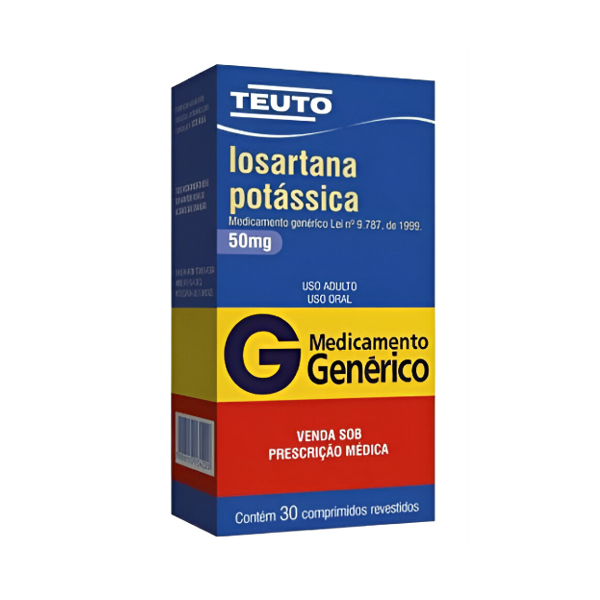 Losartán Potásico 50mg x 30 Comprimidos - Teuto