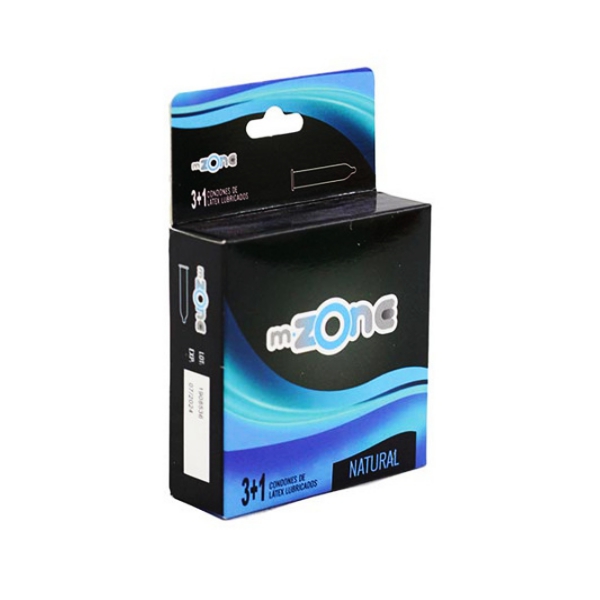M-Zone Preservativo Natural x 4 Unidades