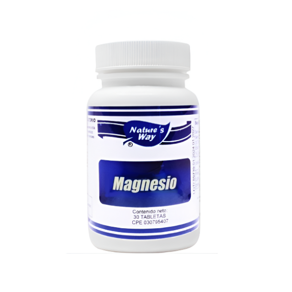 Magnesio 500mg x 30 Tabletas - Nature's Way