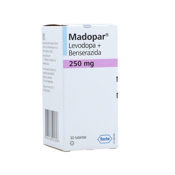 Madopar Benserazida 250mg/50mg x 30 Tabletas - Roche