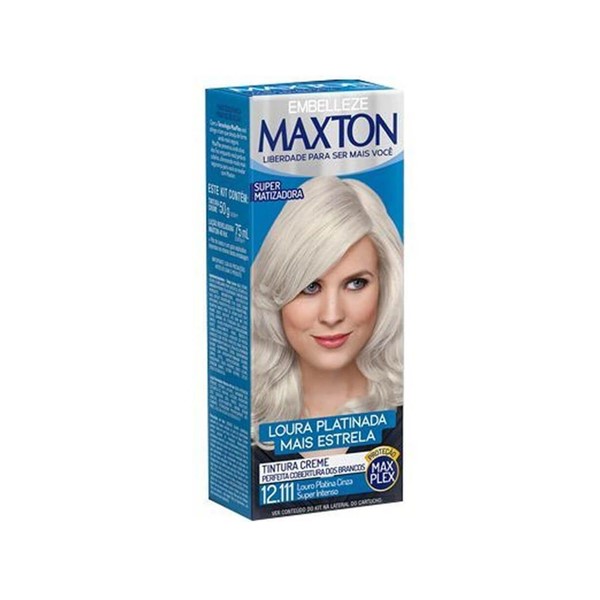 Maxton Tinte Kit 12.111 Rubio Platino Ceniza 50ml