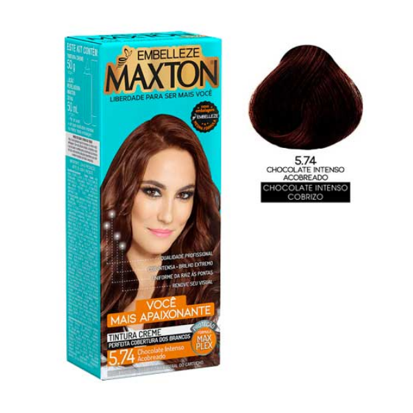 Maxton Tinte Kit 5.74 Choco Intenso Acobreado 50ml
