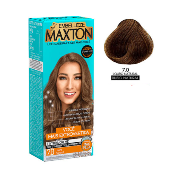 Maxton Tinte Kit 7.0 Rubio Natural 50ml