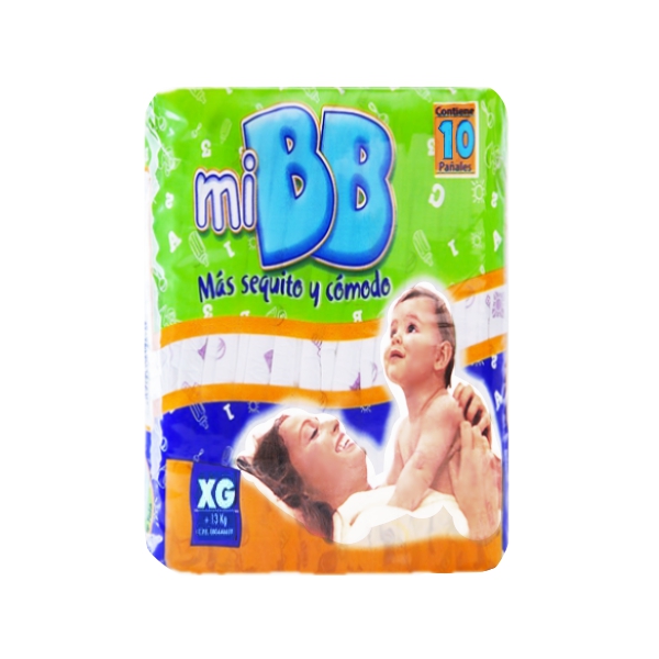 Mi BB Pañal Talla XG x 10 Unidades
