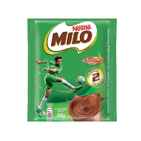 Milo Alimento Achocolatado Bolsa 48g