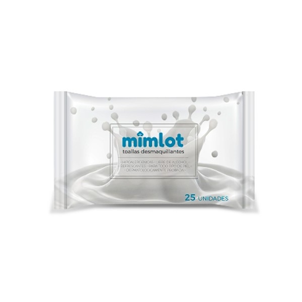 Mimlot Toallas Húmedas Desmaquillantes Azul x 25 Unidades