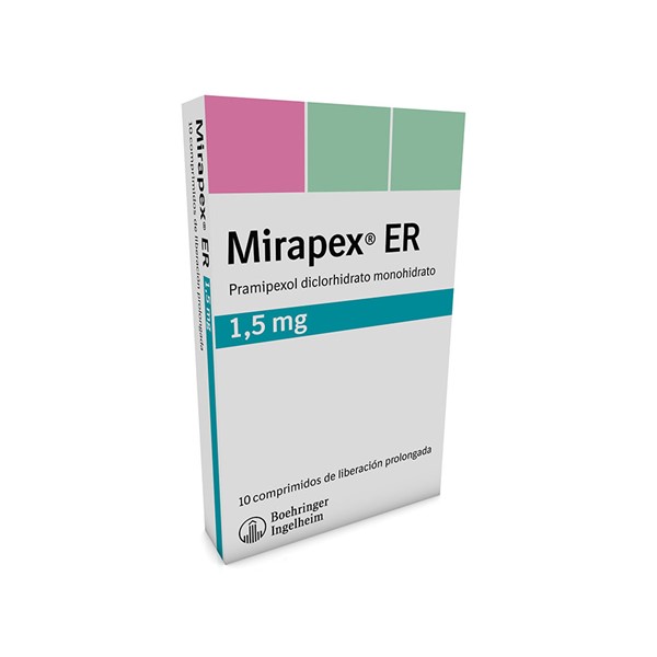 Mirapex ER Pramipexol 1.5mg x 10 Comprimidos - Boehringer