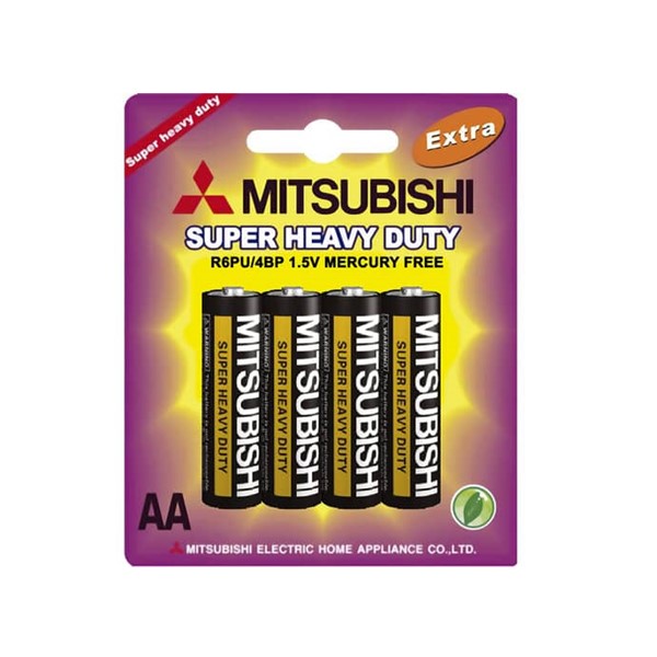 Mitsubishi Pila AA 1.5V R6P x 4 Unidades