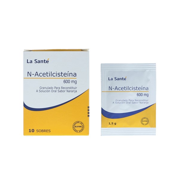 N-Acetilcisteina Sobre 600mg x 1.5gr - La Santé