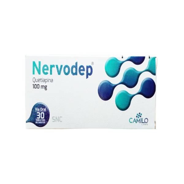 Nervodep Quetiapina 100mg x 30 Tabletas - Camilo