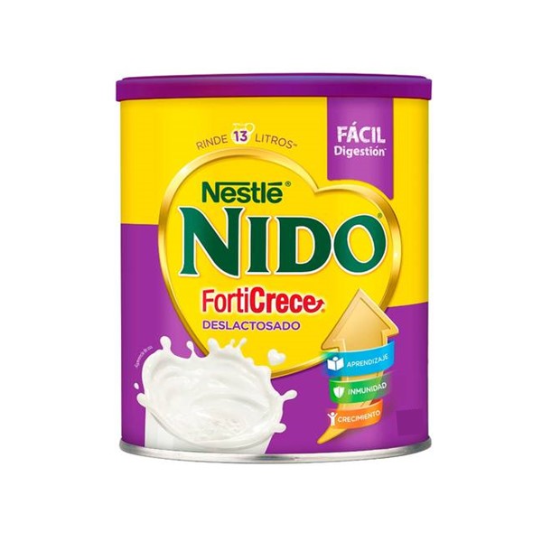 Nido Leche Deslactosada Forticrece En Polvo 400Kg