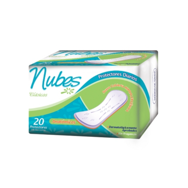 Nubes Protectores Diarios Clásicos x 20 Unidades