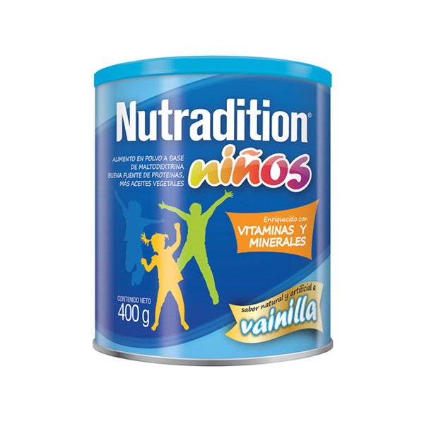 Nutradition Niños Alimento En Polvo Vainilla 400g